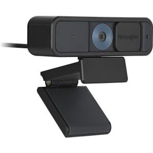 Kensington W2000 Webcam 1080p con Messa a Fuoco Automatica, Alimentazione USB, Microfono Integrato con Riduzione del Rumore, Obiettivo Zoom HD ad Angolo Stretto, Adatta alle Videoconferenze