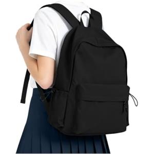 HYC00 Zaino Scuola Superiore Ragazza,Zaino da Scuola Media Ragazzo | Zaino Università Resistente All'acqua College Casual Daypacks Antifurto Zaino PC 14 Pollici Zaini Scuola Adolescente,A-Nero