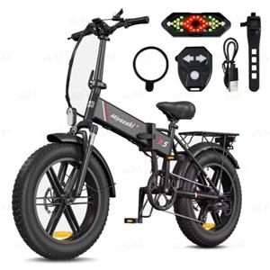 Miyazaki R5 Bicicletta Elettrica Pieghevole per Adulti, Autonomia 80-100 Km | Motore 85 Nm, 7 Velocità, Batteria Rimovibile 48V, Display LCD, Frecce di direzione