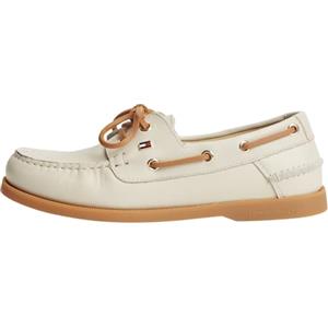 Tommy Hilfiger TH Flag Boat Shoe Core Leather Fw0fw09463, Scarpe da Barca Donna