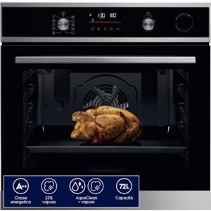 Electrolux LOP6S46X2 Forno Incasso 72 L, Pirolitico, Cottura Multilivello | 72 litri, pulizia pirolitica, cottura multilivello con terzo elemento riscaldante; forno da incasso nero multifunzione