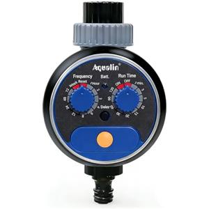 Aqualin Orologio per irrigazione da Giardino con Rubinetto a Sfera, Computer di irrigazione, Versione aggiornata …