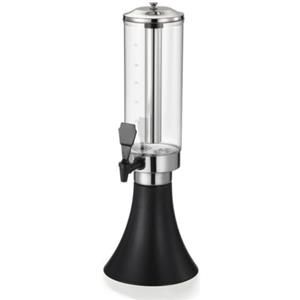 PETSOLA Spillatore di Birra con Rubinetto Rimovibile e Colonna di Ghiaccio | Torre Birra Rubinetto, Distributore Birra, Distributore Bevande Rubinetto per Pub, Buffet, Nero, 3L