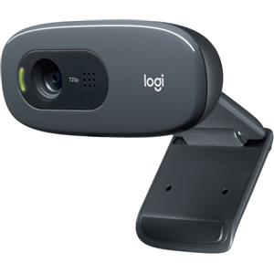 Logitech C270 Webcam HD, HD 720p/30fps, Videochiamate HD Widescreen, Correzione Automatica ‎Luminosità, Microfono Riduzione del