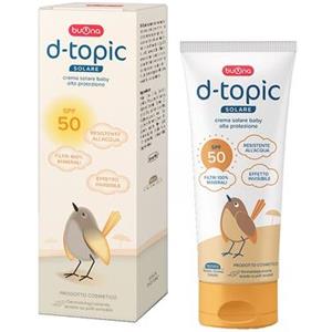 D-Topic - Solare bambini 100ml - protezione alta resistente all'acqua