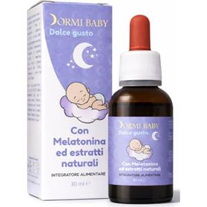 TRICO HAIR ITALY Melatonina Bambini Pura in Gocce aiuta a Dormire la Notte. Doppia azione Camomilla calma Coliche.Integratore Alimentare Naturale efficace per jet lag. Sonno sicuro neonati