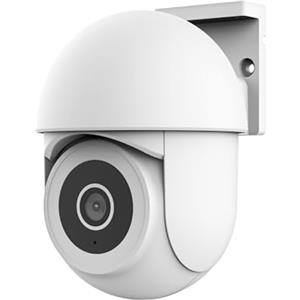Trust SMARTCAM-3900 Telecamera Wifi Esterno 360°, con Visione Notturna | Luce/Sirena/Microfono Integrati, Rilevamento Umano, Videocamera Sorveglianza con App, Casa Intelligente, Bianco