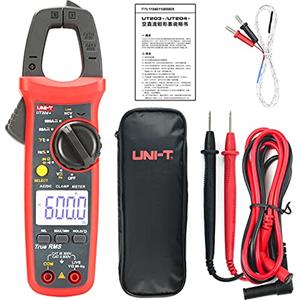 Uni-Trend UNI-T UT204 + Digital Clamp Meter Temperatura AC DC tensione corrente Multimetro tester di resistenza