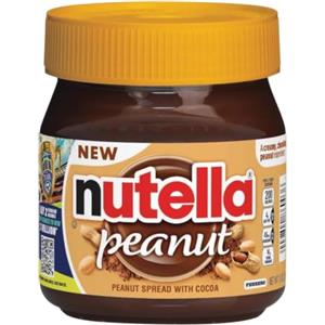Generico NuteIIa Peanut 371g - Crema Spalmabile al Cacao, Nocciole e Arachidi Tostate per nutella - Gusto Peanut Cremoso - Ideale per Colazione, Snack, Pancake e Dessert
