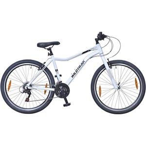 Wildtrak - Bicicletta MTB in Lega, Adulto, 26", 18 Velocità, Gruppo Cambi Shimano - Bianca