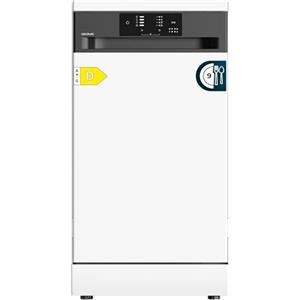 Cecotec Lavastoviglie Libera Installazione 45 cm Bolero Aguazero 4350. 9 Coperti, 4 Programmi, Classe D, Inverter Plus Duo, Pannello Touch, AutoClean, Delay Start, Cestello Posate, Bianca