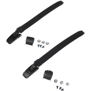 Jurtmy Per robuste cinghie con fibbia in nylon PP per pattini in linea | Materiale in nylon PP, lunghezza regolabile, per pattini in linea e pattini a rotelle, nero, durevole