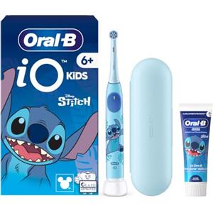 Oral-B Spazzolino Elettrico iO Kids Disney Stitch. 6+ | 1 Testina, 3 Modalità di Pulizia. Con Modalità Super Delicata Adatta ai Bambini, Timer Musicale di 2 minuti