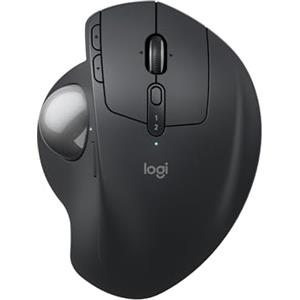 Logitech MX Ergo S mouse trackball wireless avanzato | Mouse ergonomico wireless ricaricabile USB-C, Bluetooth, dongle crittografato, 6 pulsanti programmabili, PC/Mac - Grafite