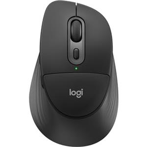 Logitech Signature Comfort Plus M850 L, mouse wireless | Cuscinetto palmo, clic silenziosi, Bluetooth, batteria 24 mesi, pulsanti personalizzabili, per Windows, Mac, iPad - Nero