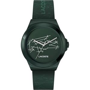 Lacoste Orologio con Movimento al Quarzo a Tre Lancette Per Uomo e Donna Collezione NEOCROC con Cinturino in Silicone Verde - 2011391