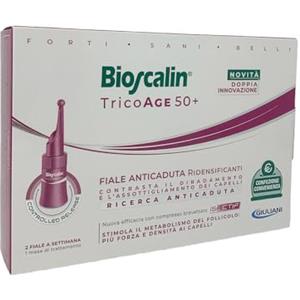 BIOSCALIN TRICOAGE 50+ DONNA - 8 Fiale Anticaduta (nuovo) - 1 MESE DI TRATTAMENTO