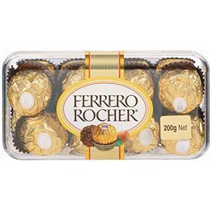 Ferrero Rocher Cioccolato italiano | Ferrero Rocher | 16 pezzi | Peso totale 200 grammi