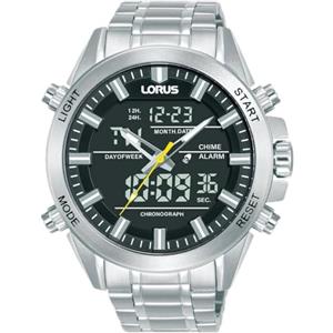 Lorus Orologio da uomo quarzo con cassa in acciaio inox