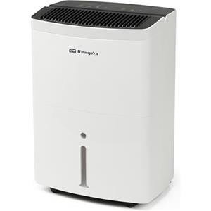 Orbegozo DH 3010 Deumidificatore 30 l/giorno, area 140 m², display a LED, gas ecologico R290, timer 24 h, serbatoio grande da 5,5 l, filtro lavabile, ruote e maniglia, avvolgicavi, consumo 490 W