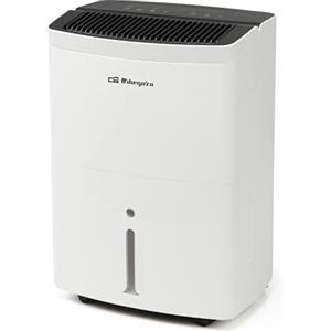 Orbegozo DH 2075 Deumidificatore 20 l/giorno, area 120 m², display a LED, gas ecologico R290, timer 24 h, serbatoio grande da 5,5 l, filtro lavabile, ruote e maniglia, avvolgicavi, consumo 420 W