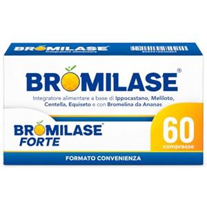 DIGI-PHARM Bromilase Bromelina 5000 Gdu Gastroresistente | Protocollo Mantenimento Prolungato 60 Giorni 1 al Giorno | Drenante dei Liquidi Corporei, Microcircolo e Inestetismi della Cellulite | 60 Compresse