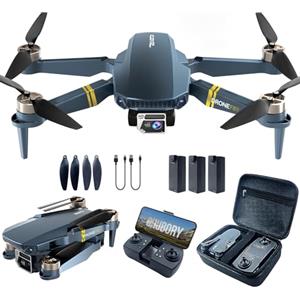 CHUBORY Drone con Telecamera 4K HD per Principianti, 84 Minuti di Volo (3 Batterie), 800m Portata WiFi FPV, Motore Brushless, Auto Hover e Auto Follow