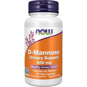 NOW Foods D-Mannose, 500mg - 60 vcaps