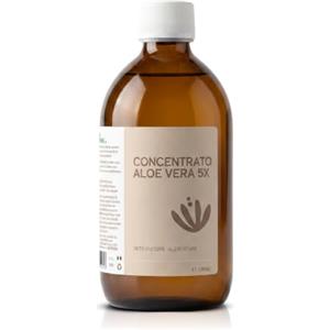 San Ruffino Lab Aloe Vera da Bere Concentrata 5X - 5 Volte Più Concentrata dei Comuni Succhi di Aloe - Spremitura a Freddo, Senza Conservanti - Integratore Alimentare - Prodotto in Italia