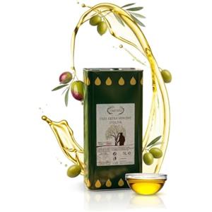 Generico Olio Extravergine di Oliva Siciliano, Estratto a Freddo, Lattina 5 Litri - Olio EVOO 100% Italiano⁠