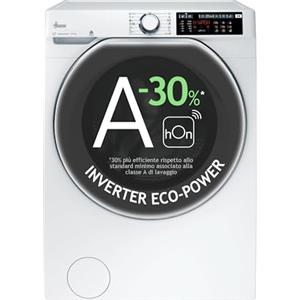 Hoover H-WASH&DRY 500 Lavasciuga 9+5 Kg, 1400 Giri, Motore Eco-Power Inverter, Wi-Fi + Bluetooth, Power Care, Vapore, Classe A Lavaggio/C Ciclo Completo, 85 x 60 x 53 cm (AxLxP), HD 495AMC9/1-S