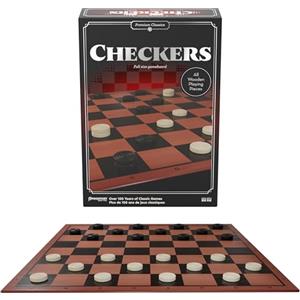 Goliath Dama Checkers - Scacchiera Pieghevole in Legno Ideale dai 6 Anni | Pedine classiche per serate di logica con la famiglia - gioco intramontabile di strategia - per due giocatori