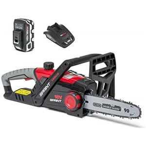 Briggs & Stratton Motosega Sprint 18SCSK a batteria 18V agli Ioni di Litio, barra 25 cm, Powered by Briggs & Stratton, motore da 600W, Batteria da 5.0Ah e caricabatteria inclusi, 5 anni di garanzia, codice 1688109