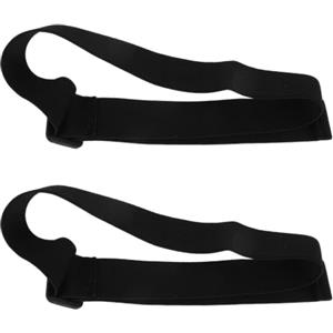 POPETPOP 2 Pezzi Cinghia Elastica Sostitutiva per Occhiali Sportivi da Sci Nero | Poliestere Leggero e Resistente All'usura, Sostituzione Rapida, per Maschere Neve e Stagione Invernale
