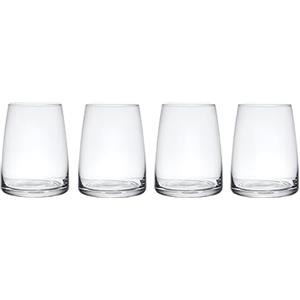 Mikasa Palermo Set di 4 calici da vino senza stelo in cristallo, 350ml - 100% cristallo senza piombo - Confezione regalo e lavabile in lavastoviglie