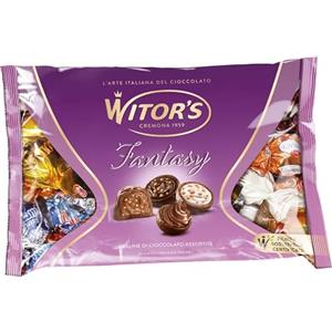WITOR'S - Fantasy - Cioccolatini Ripieni con Cuore Cremoso - Praline di Cioccolato Finissimo - Snack Dolci di Cioccolato al Latte e Cioccolato Fondente - 1 Kg