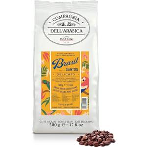 CAFFÈ CORSINI 1950 Caffè Corsini - Caffè in Grani Brasil Santos | 100% Arabica | Singola Origine San Paolo | Lavorazione Natural | 500g