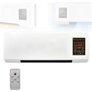 VCYEX Termoventilatore Caldo E Freddo, Climatizzatore A Parete 2 in 1 unità A Parete, Condizionatore Aria Calda E Fredda per Camera da Letto O Soggiorno White,55 * 24 * 12cm