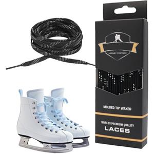 Generic per pattini da hockey, in fibra intrecciata, comodi, ottima | Lacci cerati multiuso per uomo e donna, pattini da hockey su ghiaccio, colori assortiti, per interni ed esterni