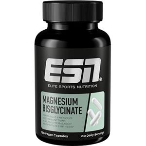 ESN Magnesium Caps, 120 capsule | 194 mg di magnesio per dose giornaliera - Capsule di bisglicinato di magnesio, elevata biodisponibilità -Prodotto in Germania