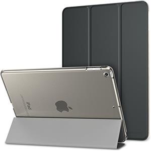 MoKo Cover Custodia Per iPad 6a/5a Gen.2018/2017 da 9,7", Grigio Siderale | Ultra Sottile Leggero Custodia con Funzione di Auto Sveglia/Sonno Retro Semi-Trasparente Rigido