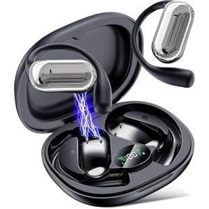 MAIJOFO AI Cuffie Traduzione Simultanea Bluetooth 6.1-198 Lingue(Nero lucido) | 4 in1 Cuffie Traduzione Bluetooth 80 ore con ENC,Auricolari Traduttori Istantanei Vocali