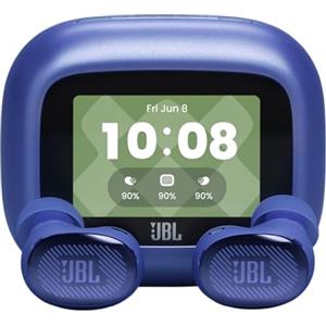 JBL Live Buds 4 Auricolari True Wireless con Cancellazione del Rumore, Blu | Bluetooth 6.0, Autonomia di 40 Ore, Impermeabilità IP55, Smart Charging Case, Inconfondibile Suono JBL e Suono Spaziale JBL