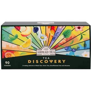 Ahmad Tea - Assortimento Degustazione 15 Miscele di Tè, Neri, Verdi, Infusi, e Deteinati, Idea Regalo per Amanti del Tè