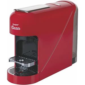 Kooper Macchina caffè espresso a capsule, rosso, 1400 W, Cicas Kooper