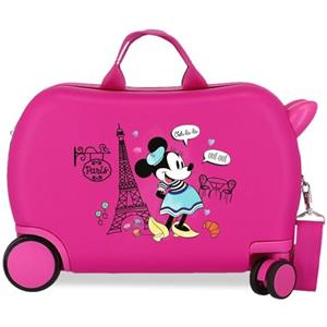 Disney Paris, Trolley Rigido Cabina 55m Ragazza, Bianco (White), 38x55x20