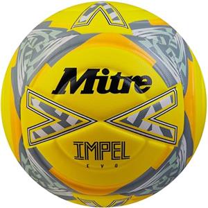 Mitre Impel Evo Football | Durable Training Ball | Hyperseam Technology - Calcio Palloni Unisex Adulto