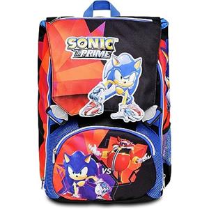 Seven Zaino Sdoppiabile BIG SONIC PRIME, Rosso, Nero, Tasche multifunzione, Tasca porta borraccia, Per bambini e ragazzi, Scuola elementare, Tempo libero e viaggi