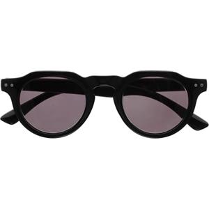 OPULIZE RIO - Occhiali da Sole - Montatura Bordo Superiore Piatto - Protezione UV400 - Nero - Uomo Donna - Cerniere a Molla - S53-1