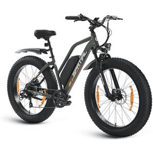SPATIAL Bicicletta elettrica da uomo, 26 pollici, 48 V, 13 Ah, batteria, per mountain bike elettrica per adulti, 7 velocità, con schermo LCD, 25 km/h con motore 250 W, autonomia fino a 120 km